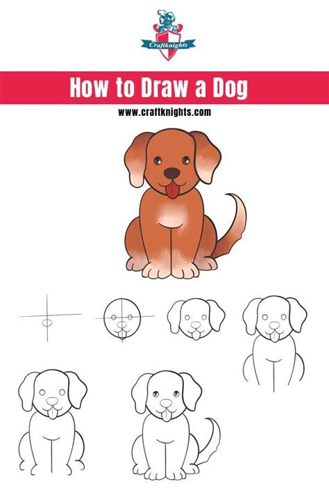 動物繪圖|How to draw a dog step by step